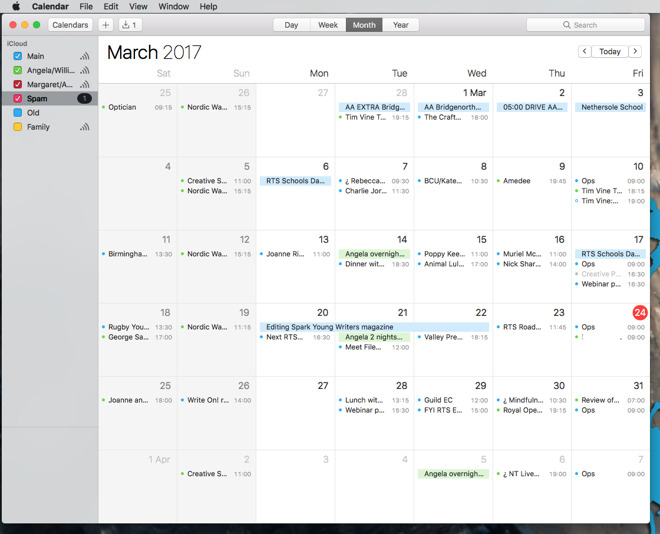 What is the equivalent to calendar creator plus for macbook