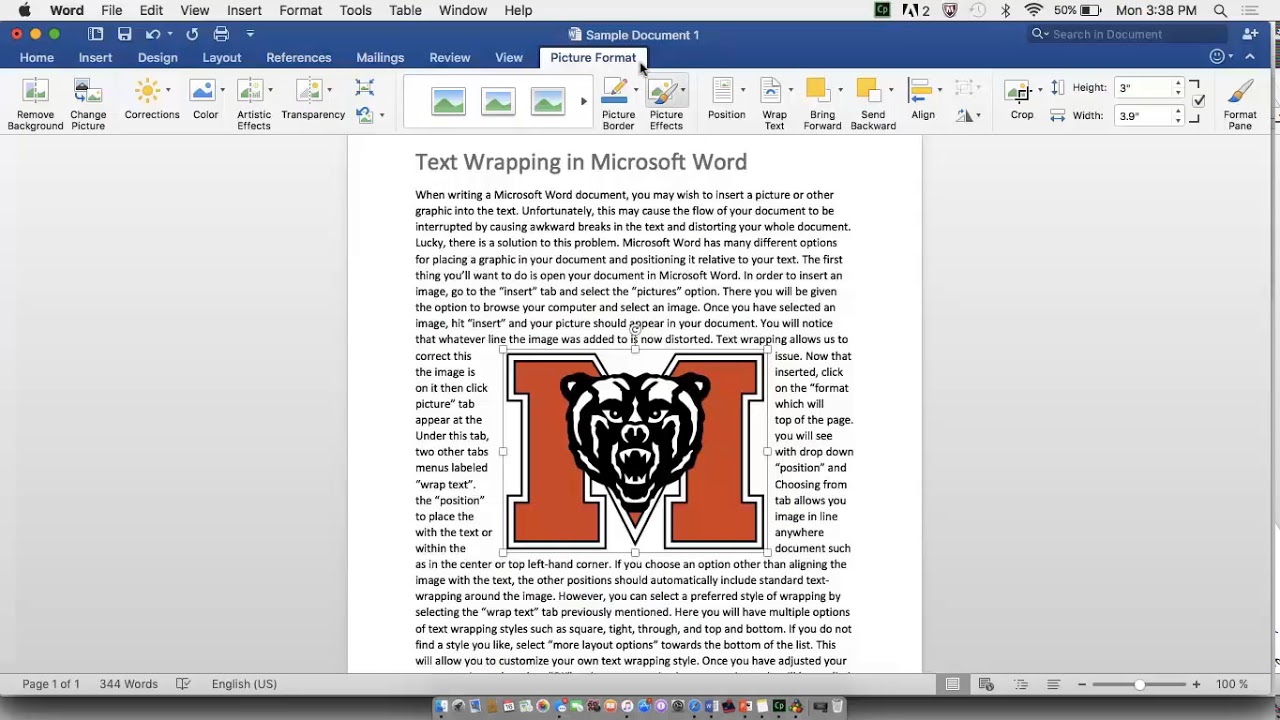 Word For Mac Wrap Text Around Image